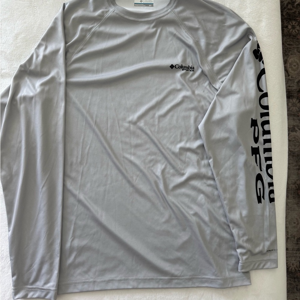 Columbia Men's Silver Long Sleeve Tee